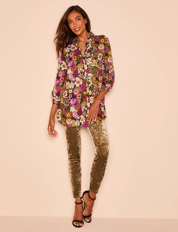Legging maille velours (bronze)