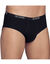 Gesloten slip in midimodel (zwart)
