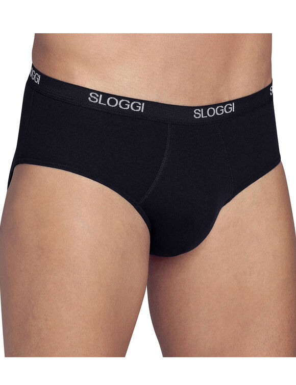 Gesloten slip in midimodel (zwart)