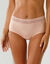 Culotte supermaxi coton stretch ceinture dentelle - lot de 2 (poudre)