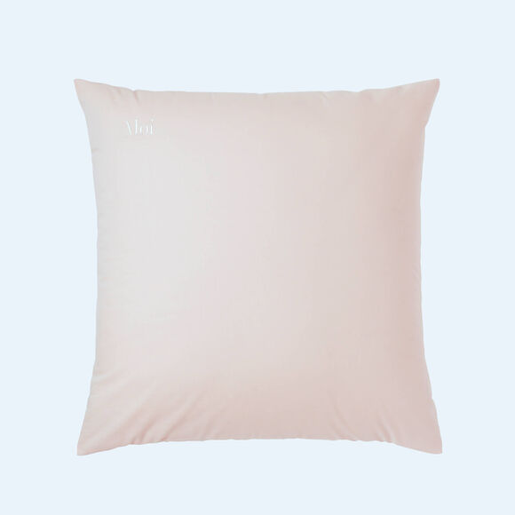 Taie d'oreiller coton, personnalisable  (rose poudré)