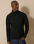 T-shirt col roul&eacute; manches longues (noir)