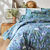Linge de lit Kelly en coton imprimé floral (vert)
