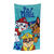 Drap de bain enfant Pat'Patrouille éponge et velours coton - 320g/m2 (bleu)