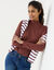 T-shirt col montant manches longues (chocolat)