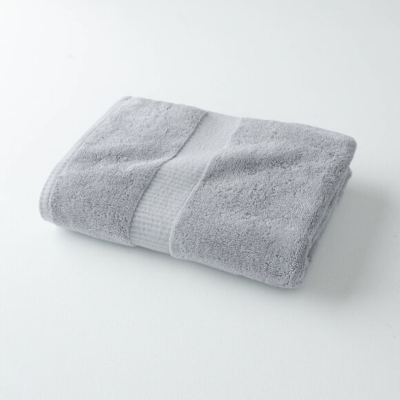 Collection serviettes de bain unies 640g/m2 confort prestige (gris)