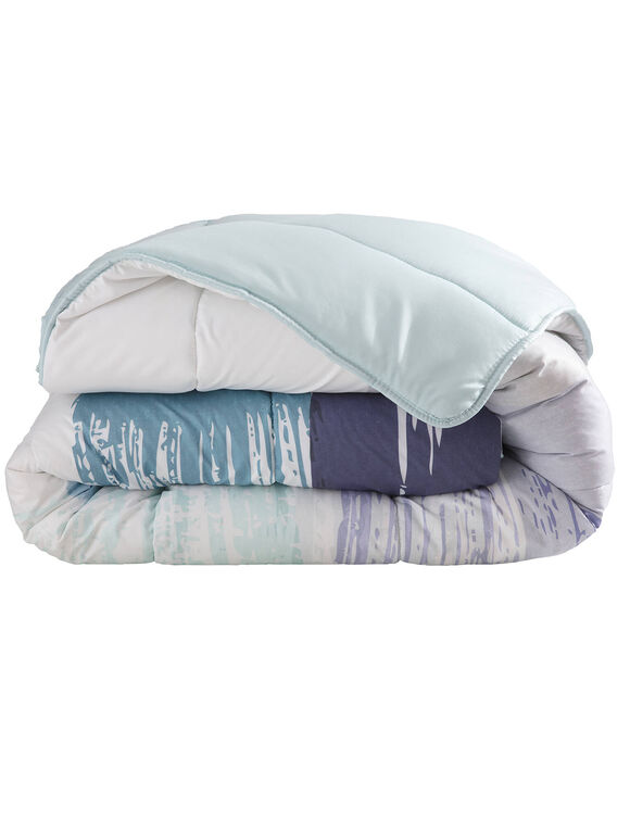 Dekbed in microvezel met Pastel print 200g/m2 (blauw)