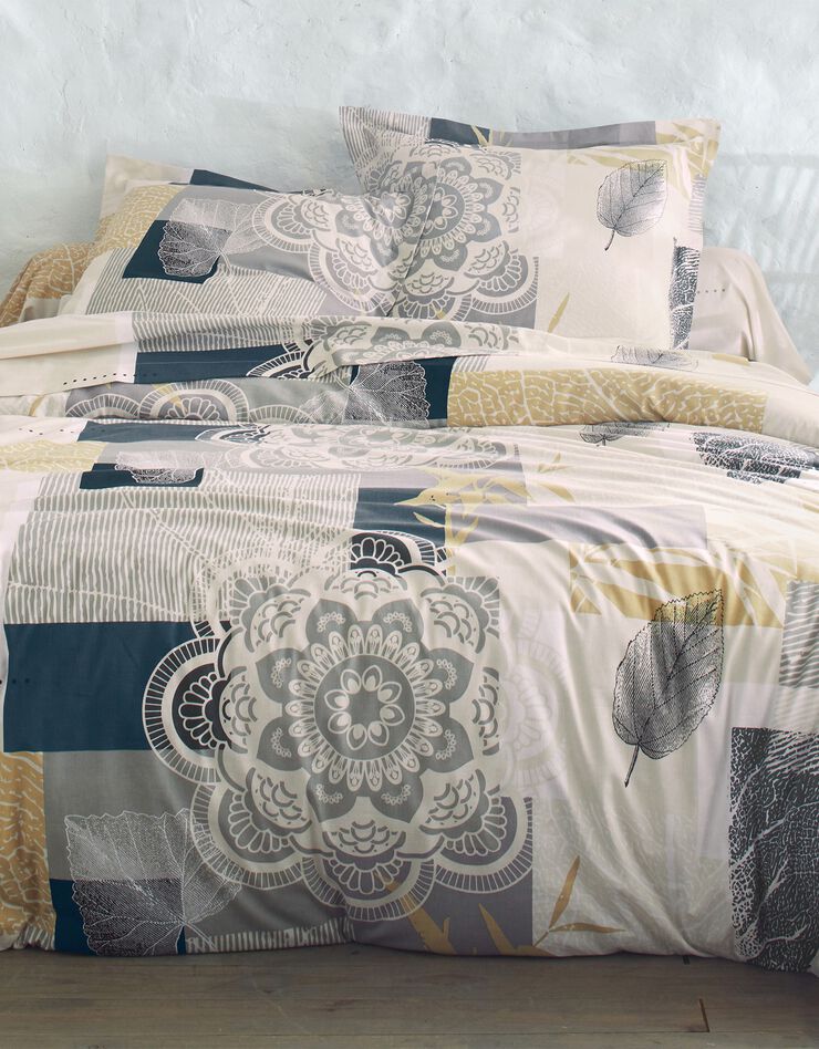 Bedlinnen Madura in katoen met bloemenprint, beige Bedlinnen Madura in katoen met bloemenprint, beige, hi-res image number 0