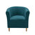 Housse extensible unie spéciale fauteuil cabriolet (bleu canard)