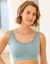 Brassi&egrave;re sans armatures coton stretch et dentelle  (bleu gris&eacute;)
