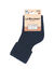 Chaussettes laine modal m&eacute;lang&eacute;s (marine)