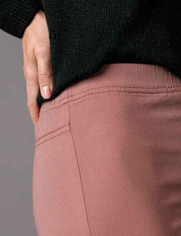 Pantalon sculptant, ceinture ventre plat (praline)