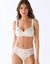 Soutien-gorge coton dentelle imprim&eacute; fleuri Coria - sans armatures (&eacute;cru)