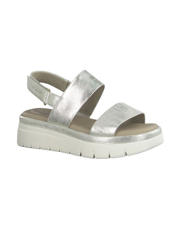 Sandalen met scratchbaan (goudkleurig)