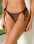 Bas de maillot de bain forme slip nouettes iris&eacute; Camano (chocolade)