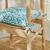 Galette de chaise motif feuillage - lot de 2 (cèdre)