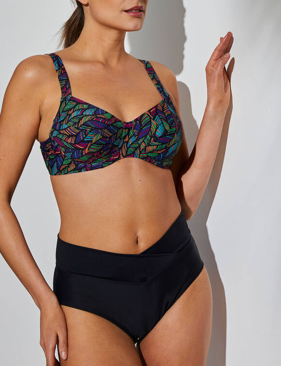 Culotte de bain taille haute Solaro (noir)