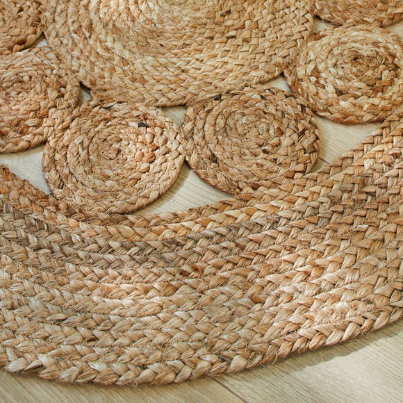 Tapis rond en jute (paille)