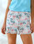 Pyjamashort met Ikat-print (zandkleur / blauw)