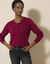 Cardigan met knoopsluiting, lamswol (bordeaux)