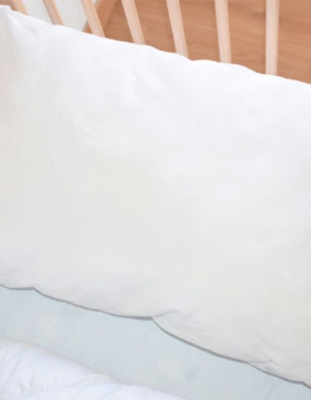 Oreiller extra plat enfant coton biologique (blanc)