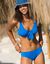 Bikinislip van gewafeld tricot in midimodel Ampoza (blauw)