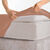 Hoeslaken van katoenbatist, 72 draden/cm&sup2; - hoek 40 cm (praline)