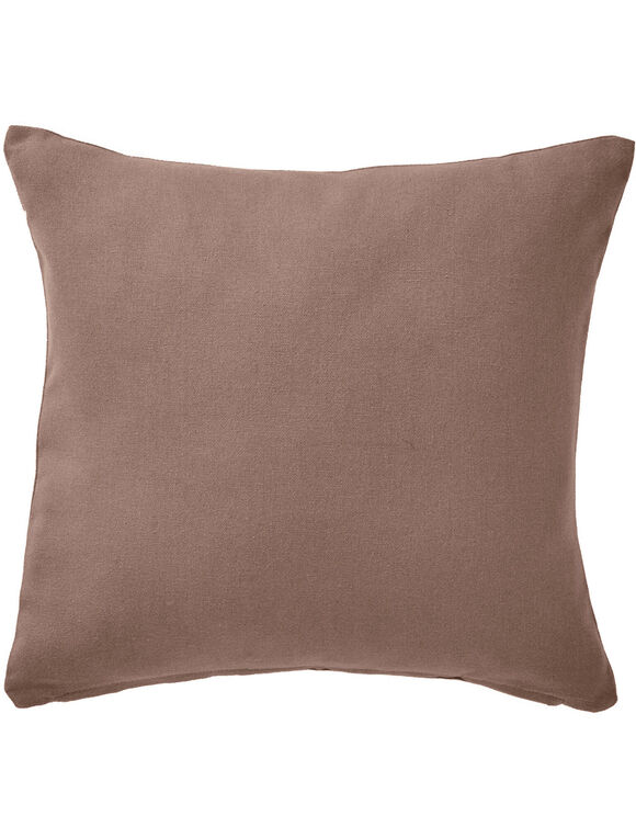 Housse de coussin unie bachette - lot de 2 (taupe)