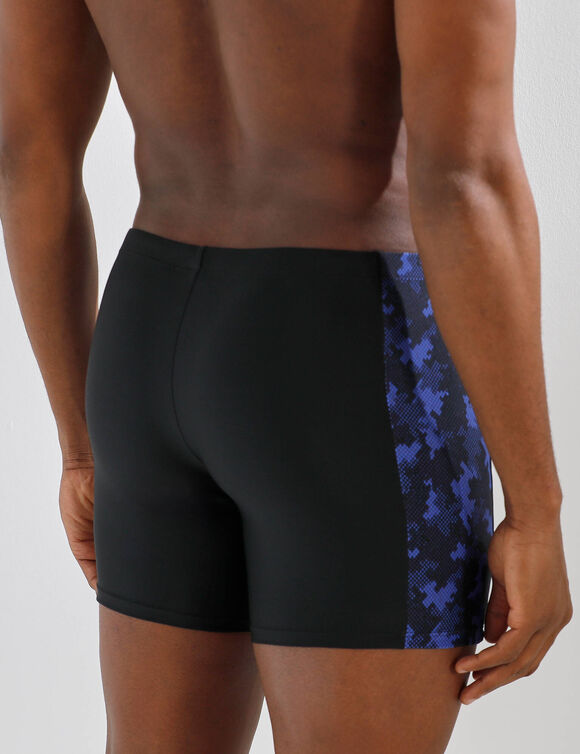 Boxer de bain mi-long (noir / bleu)