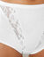 Slip met afslankende pasjes in kant - set van 4 (wit)