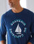 T-shirt pyjama manches longues motif bateau (marine / aqua)