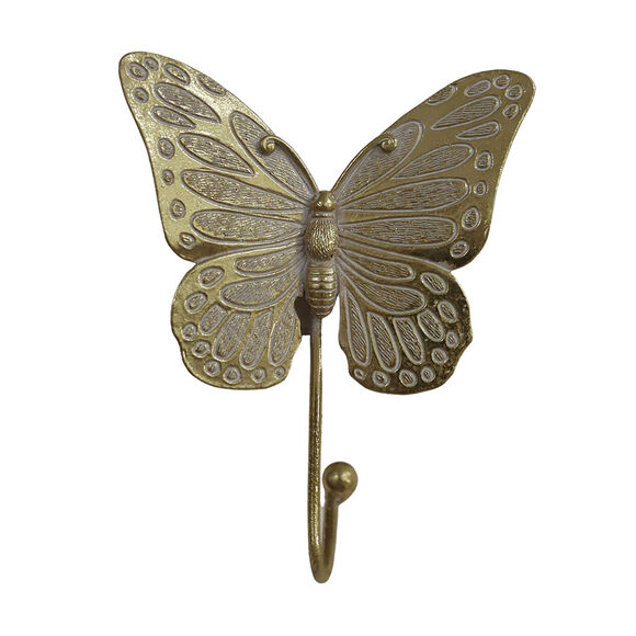 Petite pat&egrave;re motif papillon en polyr&eacute;sine (dor&eacute;)