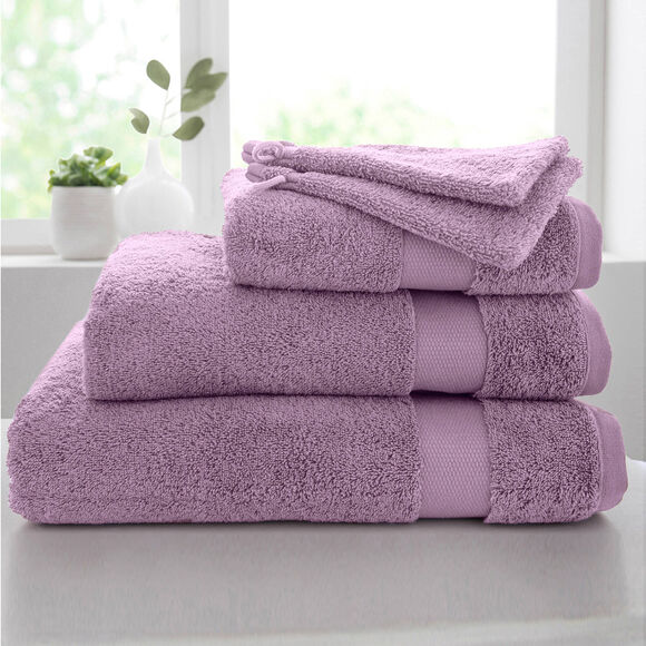 Collection serviettes de bain unies - coton modal 500 g/m&sup2; (figue)
