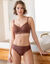 Soutien-gorge forme embo&icirc;tante en dentelle et tulle stretch Guspini - sans armatures (caramel)