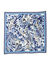 Sjaaltje met zwaluwenprint, in katoenvoile (ecru / blauw)
