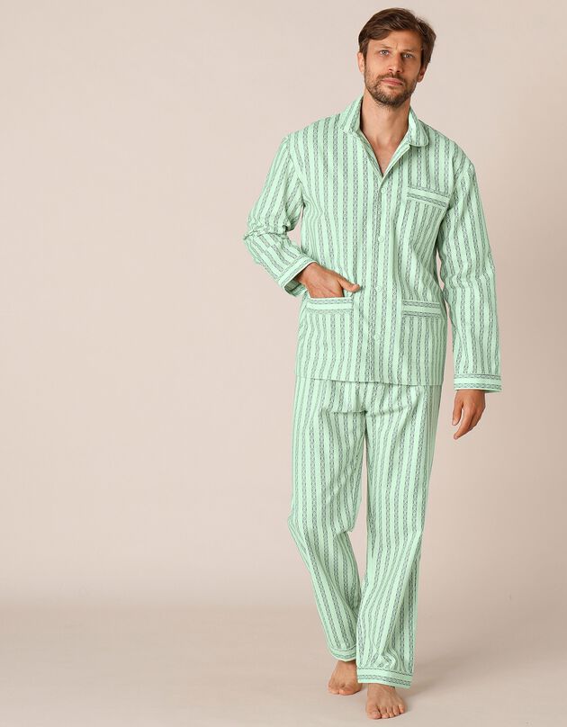 Pyjama - katoenflanel (groen)