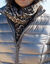 Korte, gewatteerde jas met metallic effect (goudbruin)