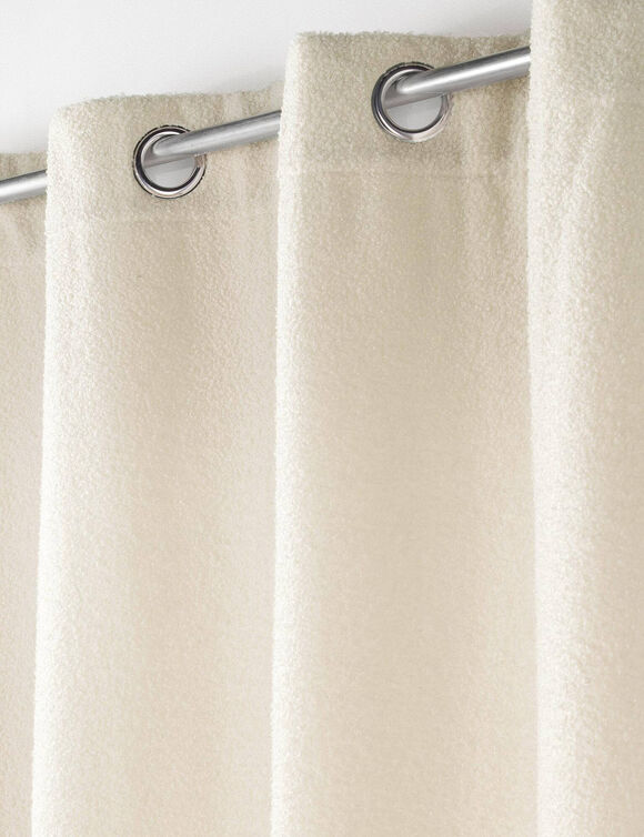 Rideau en bouclette unie (écru)