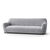 Housse bi-extensible microfibre gaufrée graphique pour fauteuil et canapé (gris)