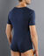 T-shirt met V-hals - herenondergoed, set van 3 (marine)