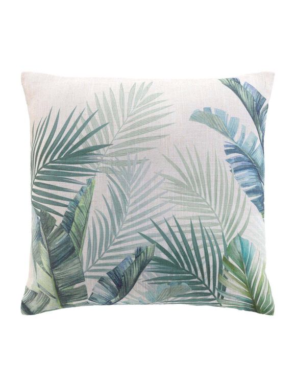 Kussen met natuurlijke print (groen)