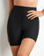 Shorty met tweedehuideffect en hoge taille (zwart)