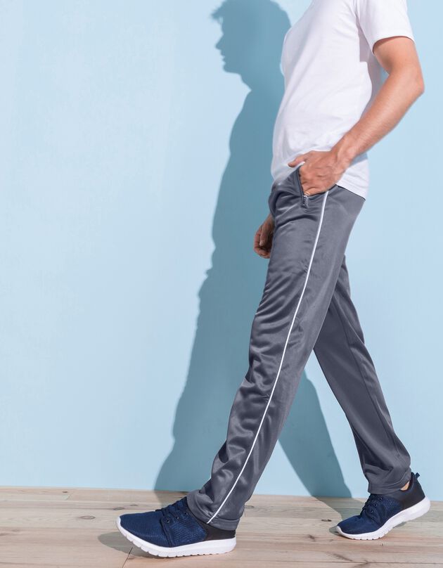 Sportieve broek met geruwde binnenkant (grijs)