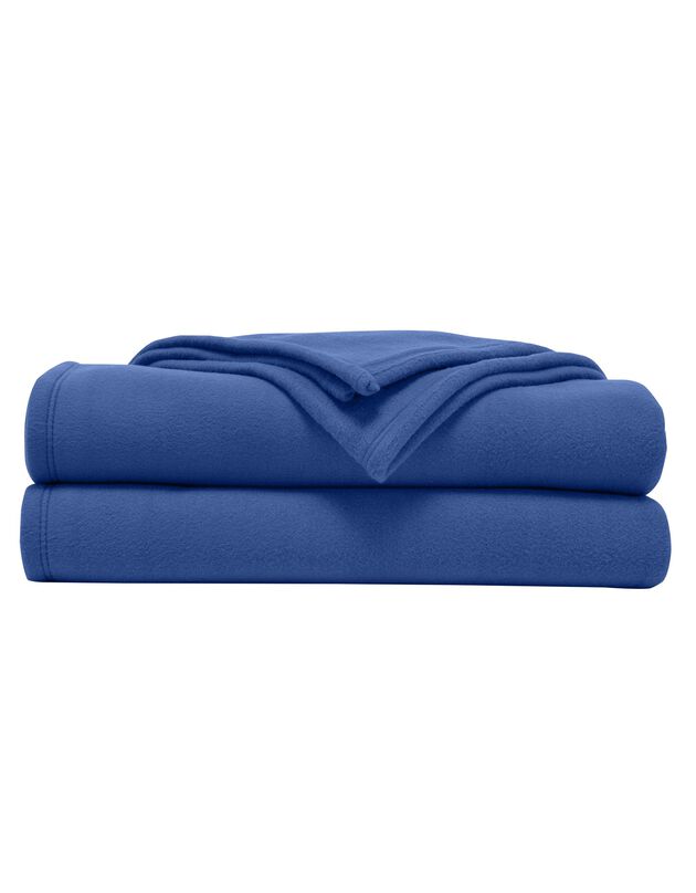 Couverture polaire Thermotec® qualité luxe 450g/m2 (bleu jean)