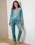 Pyjamabroek met fleece met &bdquo;sterren&ldquo;, voelt aan als pluche (grijsblauw)