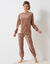 Pyjama polaire "ours blanc," manches longues (caramel)