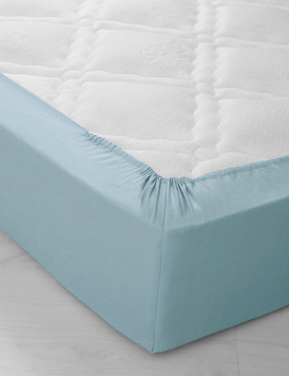 Hoeslaken in effen jersey, hoeken van 26 cm (celadon)