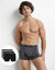 Boxer - set van 3 (zwart + grijs)