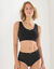 Brassi&egrave;re coton jacquard sans armatures (noir)
