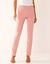 Modellerende broek met 'platte buik' effect en elastische taille (rozenhout)